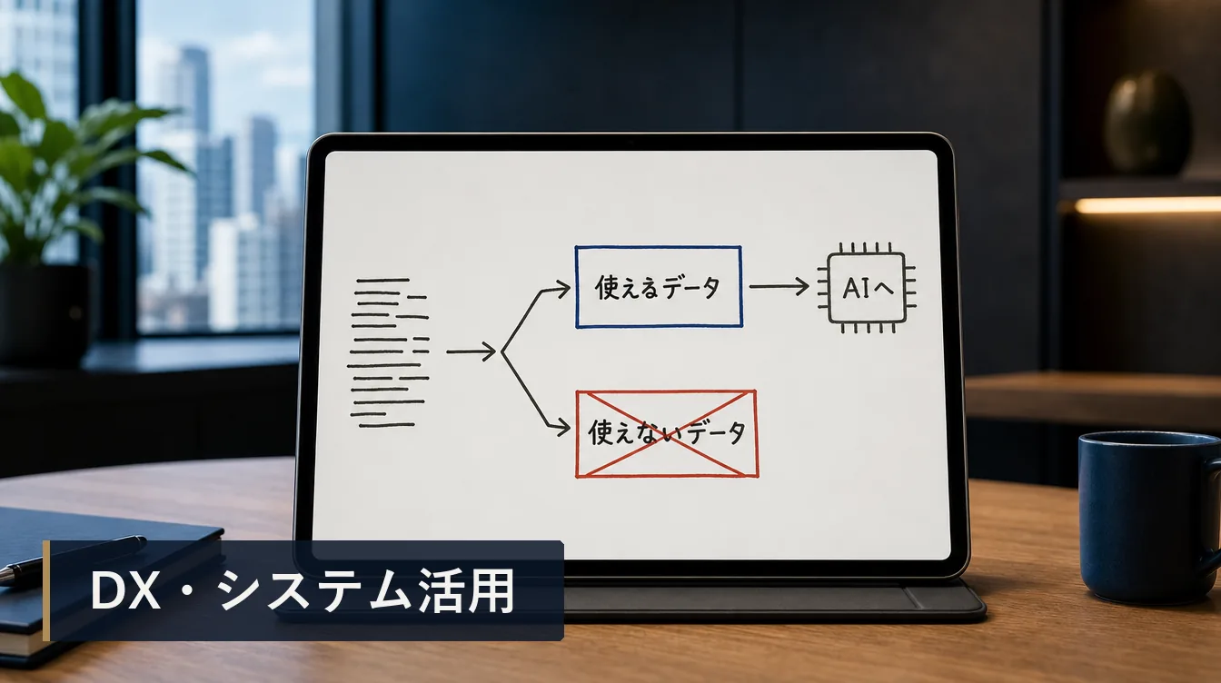 AI導入のためのデータ整備：使えるデータと使えないデータ