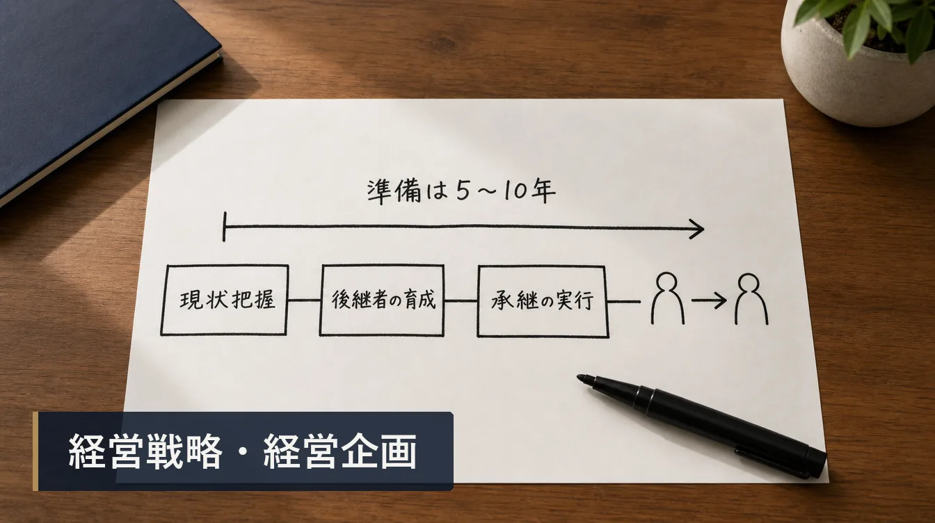 事業承継の準備はいつから何を始めるか：後継体制づくりの要点