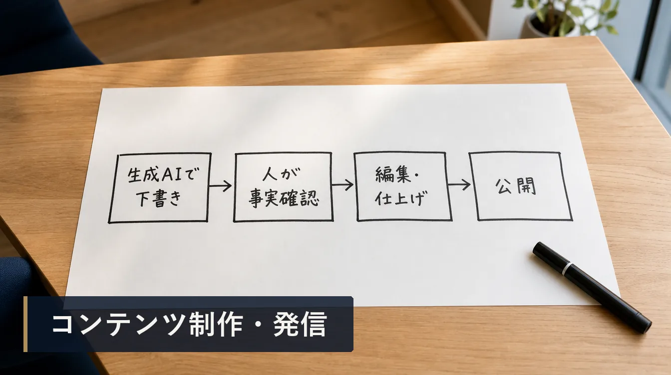 生成AIをコンテンツ制作に活用する：品質を落とさない使い方