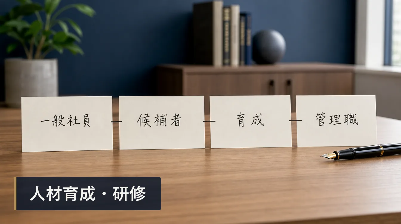 管理職候補のパイプラインづくり：登用前の育成設計