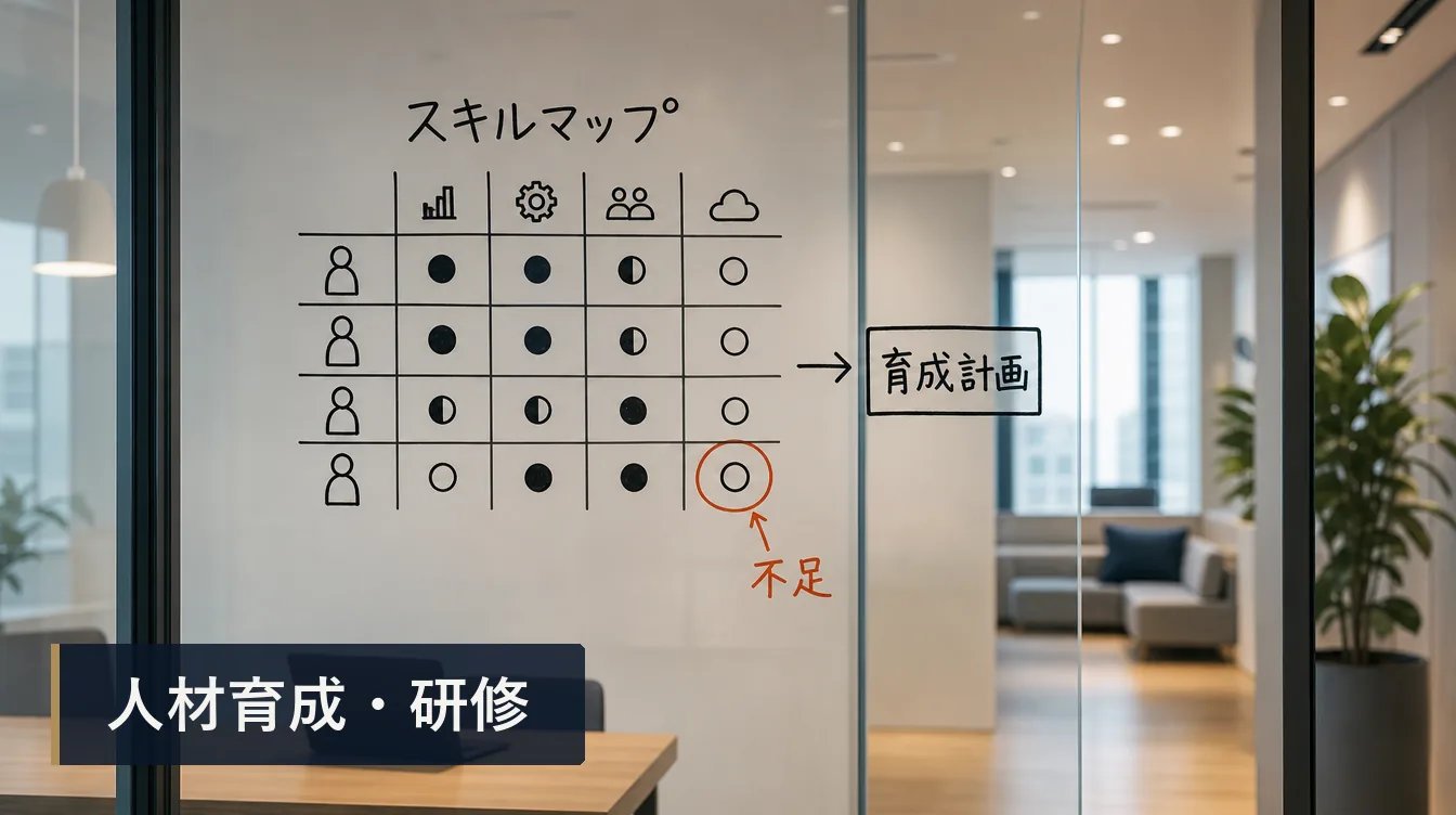 スキルマップの作り方：職種別スキルの見える化と育成への接続
